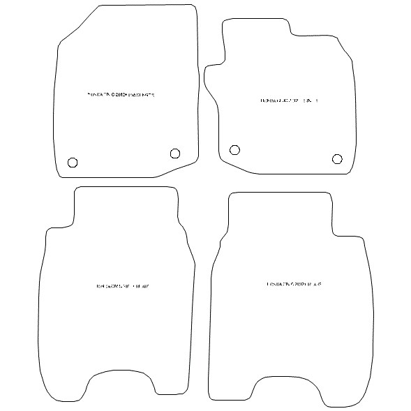 Honda Civic Car Mats for Petrol and 2.2 Diesel Model